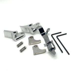 ⚡ New: Best Value Glock FRT V2 6061 Aluminum Trigger Bar Kit 2x Shoe (Silver Curve and Flat) Gen 1 2 3 4, 9mm, .40, .357