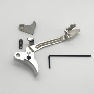Alternative view of ⚡ New: Best GLOCK FRT V2 6061 ALUMINUM TRIGGER BAR KIT, SILVER CURVE, GEN 1 2 3 4, 9mm, .40, .357