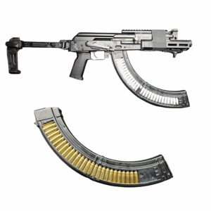 Alternative view of 7.62×39 Banana Magazine — Custom Double-Welded, Dual-Window